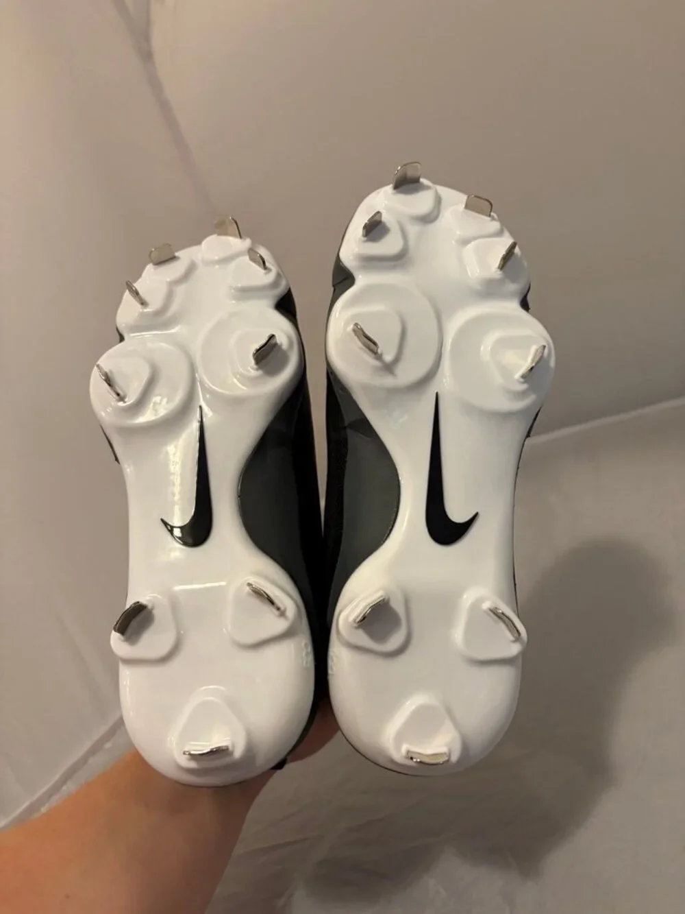 Nike Force Zoom Trout 9 Pro Black metal baseball cleats size 7.5 FB2907 003